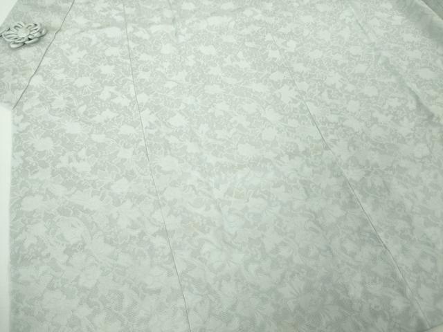 平和屋本店■極上　道中着　スリーシーズン　春夏秋　塵除け　ロング丈　花唐草紋紗　藍白色地　逸品　未使用　DZAA4329kh5