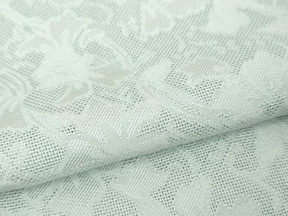 平和屋本店■極上　道中着　スリーシーズン　春夏秋　塵除け　ロング丈　花唐草紋紗　藍白色地　逸品　未使用　DZAA4329kh5
