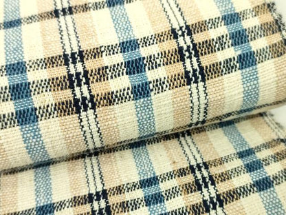 平和屋本店■希少　男性　国指定無形文化財　丹波布　両面　角帯　格子　逸品　未使用　DZAA4367kh5