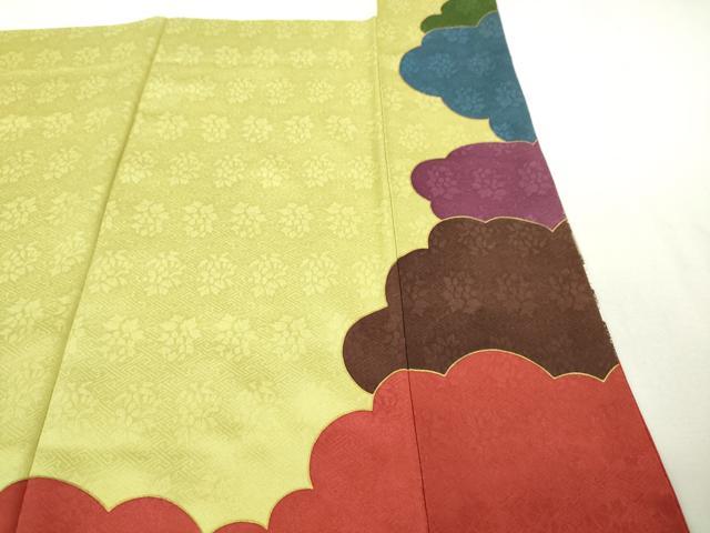 平和屋本店●極上　皇室献上作家　藤井寛　振袖　駒刺繍　雲取り花唐草文　金彩　逸品　DZAA4411kh5