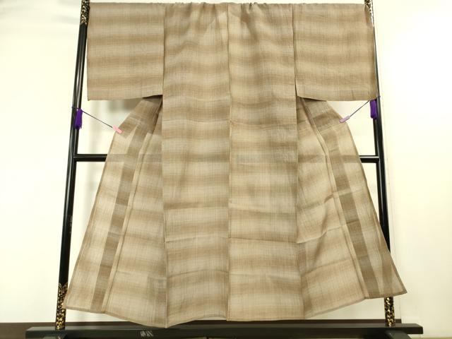 平和屋本店■極上　夏物　男性　本場小千谷ちぢみ　キングサイズ　小千谷織物　本麻　宮新織物謹製　証紙付き　逸品　未使用　DZAA4414kh5