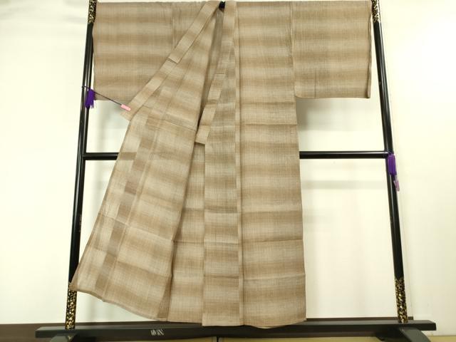 平和屋本店■極上　夏物　男性　本場小千谷ちぢみ　キングサイズ　小千谷織物　本麻　宮新織物謹製　証紙付き　逸品　未使用　DZAA4414kh5
