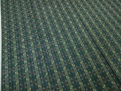 平和屋本店■極上　本場琉球　読谷山花織　紬地　草木染　手織　池原竹子作　証紙付き　逸品　未使用　DZAA4419kh5