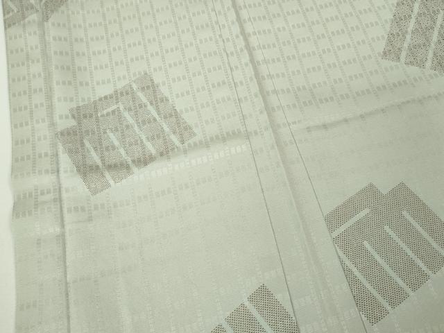 平和屋本店■極上　長羽織　源氏香　絹鼠色地　反端付き　逸品　未使用　DZAA4428kh5