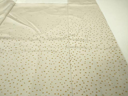 平和屋本店■極上　人間国宝　福田喜三郎　色留袖　刺繍　結び紐　暈し染め　亜麻色地　金糸　大丸扱い　逸品　未使用　DZAA4433kh5