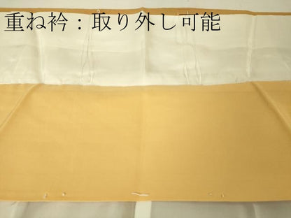 平和屋本店■極上　銀座　志ま亀　訪問着　鳳凰　蝶丸文　金彩　たとう紙付き　逸品　DZAA4436kh5