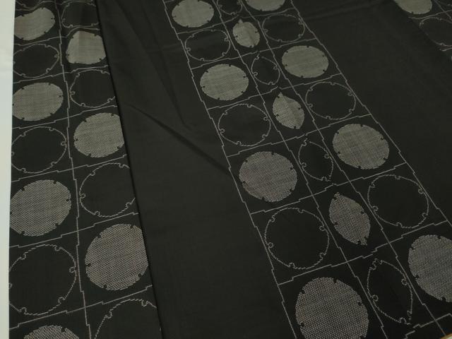 平和屋本店●極上 本場大島紬 9マルキ 古代染色純泥染 前田紬工芸 雪輪 上代58万 証紙付き 逸品 DZAA4442kh5