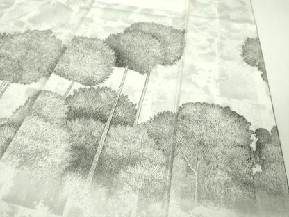 平和屋本店■極上　琉染の創設者　山岡古都　水墨書　訪問着　北山杉　銀通し地　逸品　DZAA4445kh5