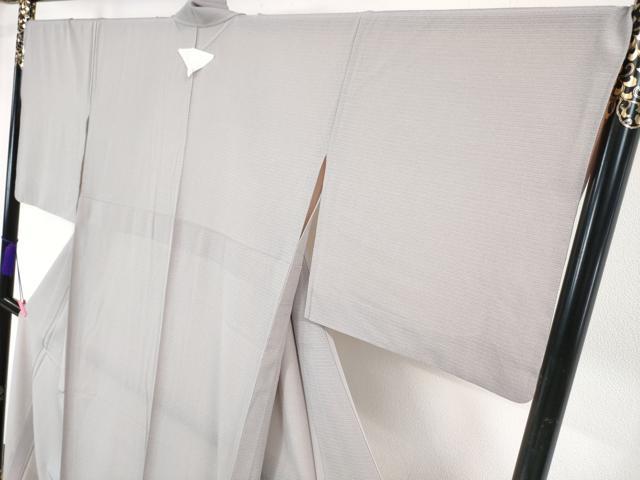 平和屋本店■極上　夏物　色無地　絽縮緬　両面染　薄葡萄色　逸品　未使用　DZAA4449kh5