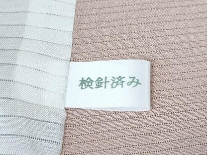 平和屋本店■極上　夏物　色無地　絽縮緬　両面染　薄葡萄色　逸品　未使用　DZAA4449kh5
