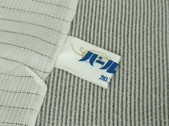 平和屋本店●極上 江戸小紋 万筋 名物裂 雪輪重ね 蝉色×灰青色 逸品 DZAA4460kh5