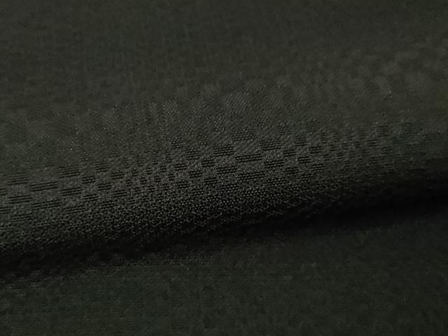 平和屋本店■極上　本場黄八丈　黒八丈　紬　市松綾織　伝統工芸士　西條吉広　沖山恵子　手織　黒紅色地　証紙付き　逸品　DZAA4476kh5