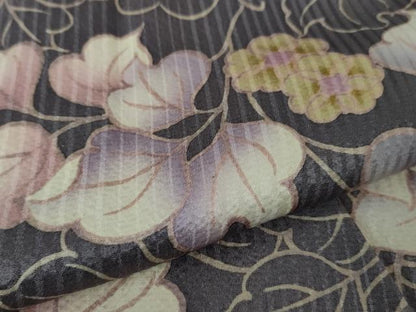 平和屋本店●極上 京都府認定 京の名工 雛屋友禅 小紋 蔦の葉花文 逸品 DZAA4477kh5