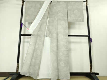 平和屋本店＊極上 夏物 越後夏結城物語 夏結城 100亀甲 白新染織 雪輪重ね 証紙付き 逸品 DZAA4485kh5