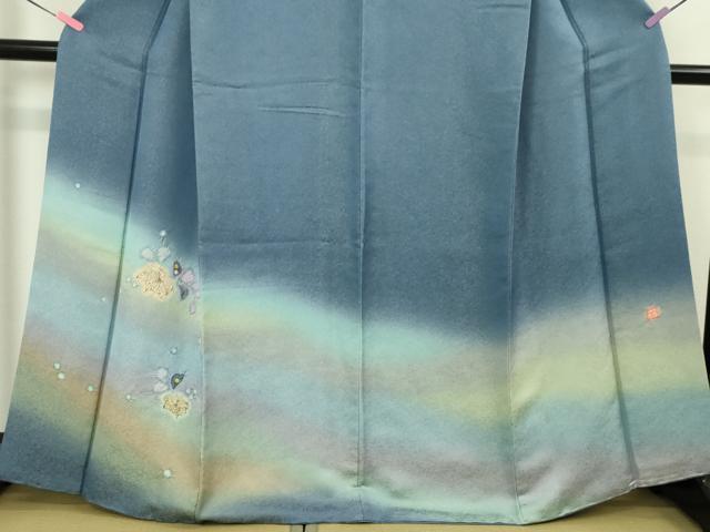 平和屋本店■極上　久保田一竹　幻の辻が花　訪問着　暈し染め　銀通し地　ほていや扱い　逸品　DZAA4495kh5