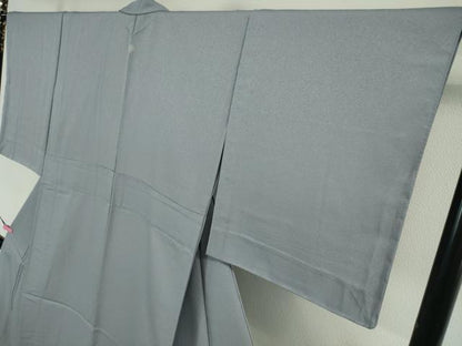 平和屋本店■極上　洗える最高級着物＜英＞はなぶさ謹製 色無地 単衣 オーキッドグレイ色 たとう紙・反端付き　逸品　未使用　DZAA4502kh5