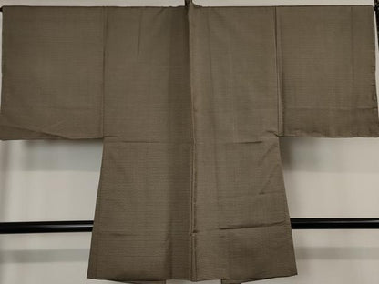 平和屋本店■極上　男性　お召　アンサンブル　キングサイズ　羽裏・鷹　逸品　未使用　DZAA4536kh5
