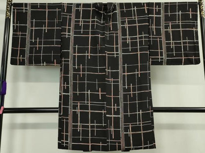 平和屋本店＃極上 長羽織 黒地 逸品 未使用 DZAA4616kh5