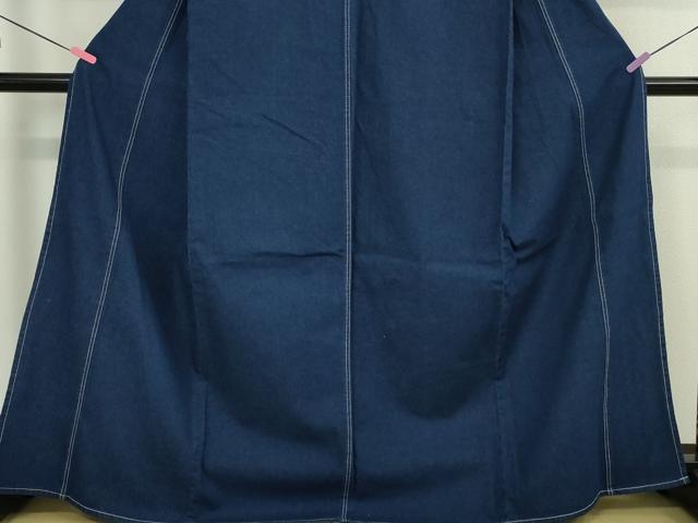 平和屋本店■極上　デニム着物　単衣　デニム地　綿　逸品　DZAA4628kh5