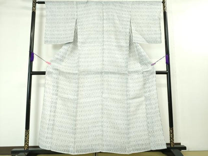 平和屋本店＊極上　夏物　重要無形文化財　越後上布　染織工芸　むら田　菱文　たとう紙付き　逸品　DZAA4634kh6