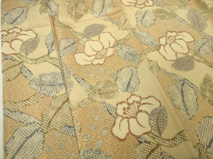 平和屋本店■極上　摺型友禅　京都　多ち花　小紋　枝花文　鬼しぼ縮緬　逸品　未使用　DZAA4645kh5