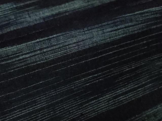平和屋本店■極上　本場結城紬　重要無形文化財　伝統工芸士　大久保雅道　藍染　龍　証紙付き　逸品　DZAA4646kh5