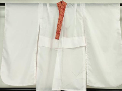 平和屋本店■極上　七五三　女の子　7歳　祝着・長襦袢(半衿付き)セット　椿　尾長鳥　洗える着物　逸品　DZAA4661kh5