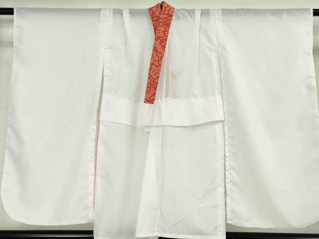 平和屋本店■極上　七五三　女の子　7歳　祝着・長襦袢(半衿付き)セット　椿　尾長鳥　洗える着物　逸品　DZAA4661kh5