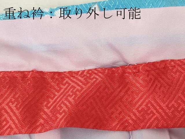 平和屋本店■極上　子供 七五三　女の子　3歳　祝着・襦袢(半衿刺繍)・被布　3点セット　毬花鳥文　金彩　洗える着物　逸品　DZAA4673kh5