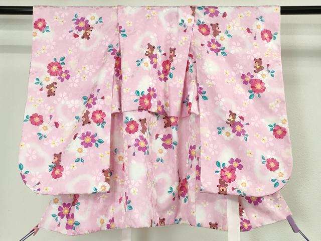 平和屋本店■極上 R.KIKUCHIブランド 子供 七五三 女の子 3歳 祝着・襦袢(半衿刺繍)・被布 3点セット 洗える着物　逸品　DZAA4675kh5