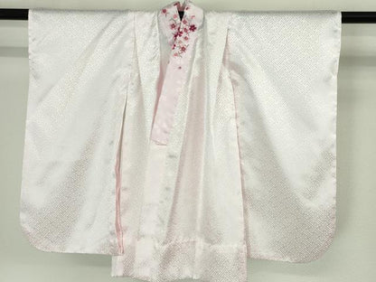 平和屋本店■極上 R.KIKUCHIブランド 子供 七五三 女の子 3歳 祝着・襦袢(半衿刺繍)・被布 3点セット 洗える着物　逸品　DZAA4675kh5