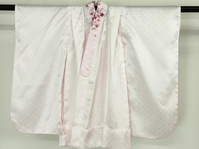 平和屋本店■極上 R.KIKUCHIブランド 子供 七五三 女の子 3歳 祝着・襦袢(半衿刺繍)・被布 3点セット 洗える着物　逸品　DZAA4675kh5