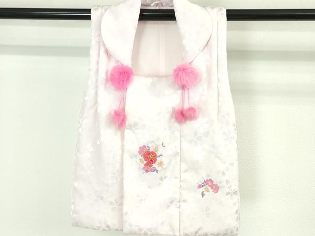 平和屋本店■極上 R.KIKUCHIブランド 子供 七五三 女の子 3歳 祝着・襦袢(半衿刺繍)・被布 3点セット 洗える着物　逸品　DZAA4675kh5