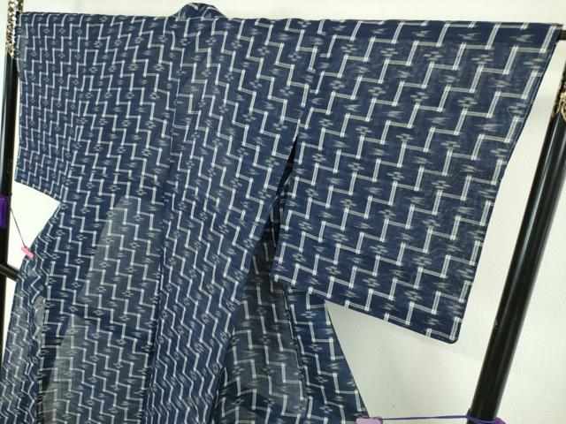 平和屋本店＊極上 夏物 沖縄県無形文化財指定 本場八重山上布 麻 絣文様 三越扱い 逸品 DZAA4683kh5