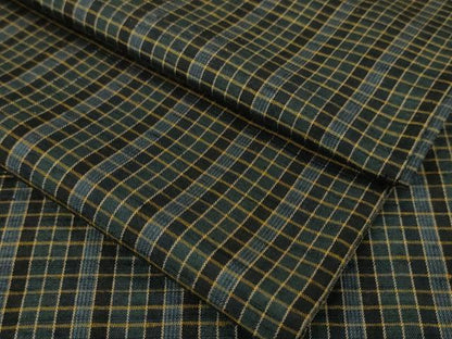 平和屋本店▽極上 紬 単衣 格子 逸品 DZAA4686kh5
