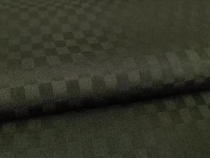 平和屋本店●極上 黒紬 市松綾織 黒紅色地 一蔵謹製 逸品 DZAA4692kh5