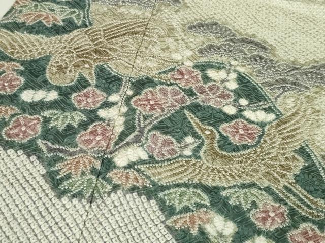 平和屋本店●極上 名門 藤娘きぬたや・総絞り 訪問着 鳳凰吉祥花文 逸品 DZAA4694kh5