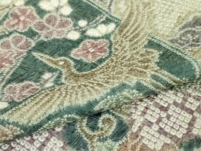 平和屋本店●極上 名門 藤娘きぬたや・総絞り 訪問着 鳳凰吉祥花文 逸品 DZAA4694kh5