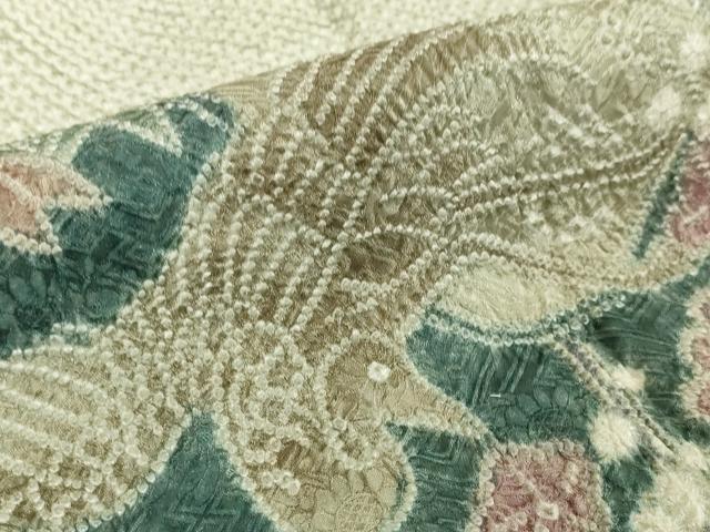 平和屋本店●極上 名門 藤娘きぬたや・総絞り 訪問着 鳳凰吉祥花文 逸品 DZAA4694kh5
