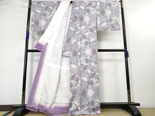平和屋本店●極上　都喜ヱ門　本場大島紬　華やかに舞う　藤絹織物謹製　証紙付き　逸品　DZAA4719kh6