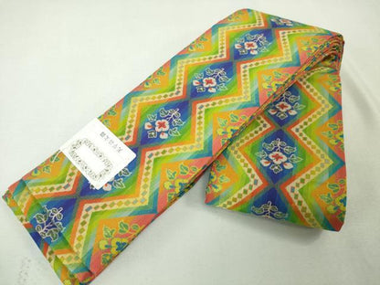 平和屋本店●極上 男性 龍村美術織物 角帯 天平綺文錦 共箱・証紙付き 逸品 未使用 DZAA4738kh5