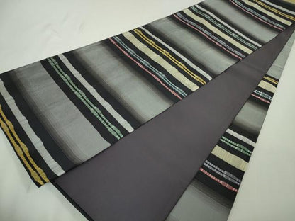 平和屋本店●極上 藤山千春 六通柄袋帯 吉野間道 逸品 DZAA4765kh5