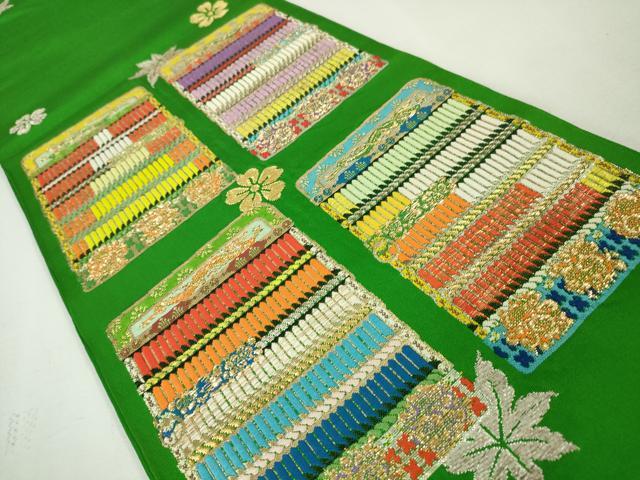 平和屋本店●極上 龍村平蔵製 六通柄 本袋帯 威毛錦 金銀糸 逸品 DZAA4772kh5