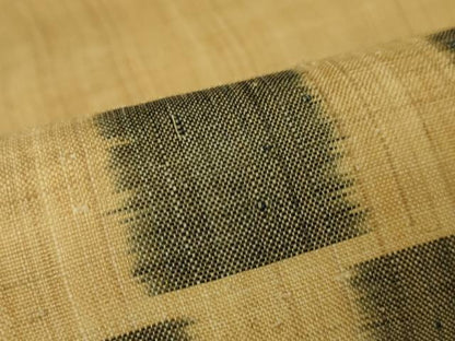 平和屋本店＊極上 夏物 芭蕉布 手積み芭蕉糸100％ 九寸名古屋帯 市松文様 逸品 DZAA4796kh5