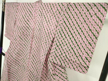 平和屋本店■極上　夏物　浴衣　有松鳴海絞り　鹿の子絞り　綿　逸品　DZAA4839kh5