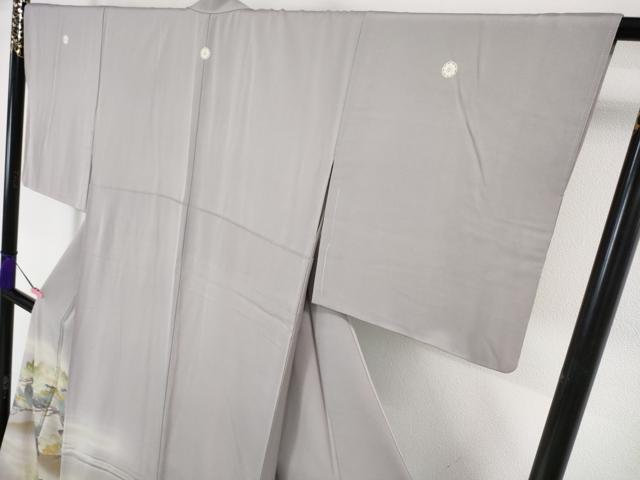 平和屋本店●極上 創業460年・千總 色留袖 刺繍 松 暈し染め 藤色地 三越扱い 逸品 未使用 DZAA4841kh5