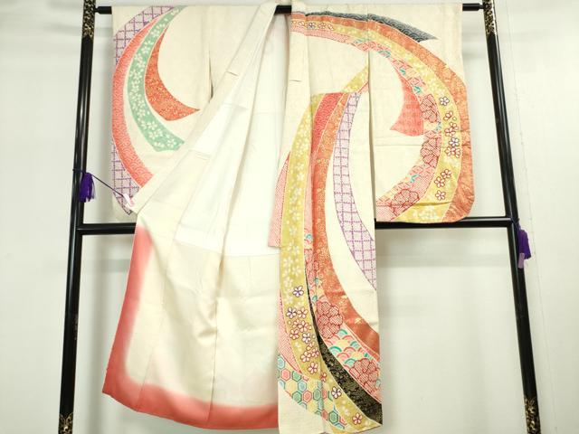 平和屋本店∵極上 十三参り 女の子 祝着 絞り 束ね熨斗 金彩 逸品 DZAA4850kh5