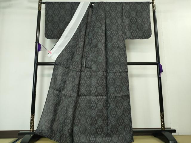 平和屋本店■極上　夏物　石川県指定無形文化財　能登上布　本麻手織上布　菱文　逸品　DZAA4852kh5