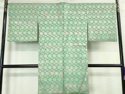 平和屋本店■極上　道行コート　ロング丈　リバーシブル　紗袷　花唐草紋紗　暈し染め　逸品　DZAA4853kh5