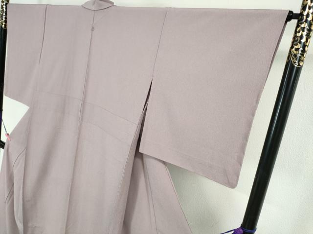 平和屋本店■極上　洗える最高級着物　＜英＞はなぶさ謹製　色無地　単衣　紅藤色　逸品　未使用　DZAA4860kh5